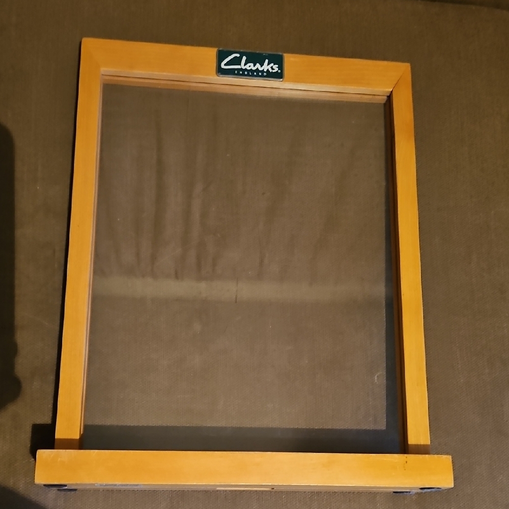 Clarks Tan Wooden Display Frame